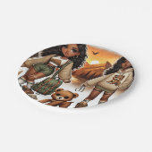 Assiettes En Carton Plaques papier Randonnée Adventure & Style (Angle)