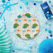 Assiettes En Carton Plaques papier Retro Atomic Mobile Motif (Fête)