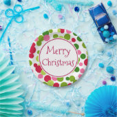Assiettes En Carton Plaques papier Retro Merry Christmas Party (Fête)