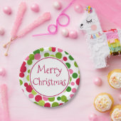 Assiettes En Carton Plaques papier Retro Merry Christmas Party (Fête)
