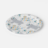 Assiettes En Carton Plaques papier Rhino Birthday Party 7" (Angle)
