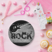 Assiettes En Carton Plaques papier Rock Music (Fête)