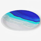 Assiettes En Carton Plaques papier Sandy Beach Blue Ocean (Angle)