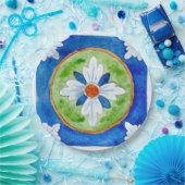 Assiettes En Carton Plaques papier SCT_P8-1 Conception sicilienne trad (Fête)