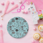 Assiettes En Carton Plaques Papier Scuba Skeleton (Fête)