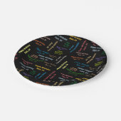 Assiettes En Carton Plaques papier Septembre, 24 Anniversaire (Angle)