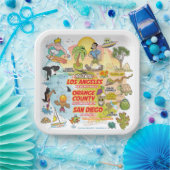 Assiettes En Carton Plaques papier SoCal Paradise (Fête)