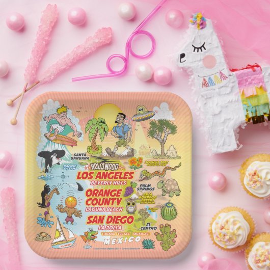 Assiettes En Carton Plaques papier SoCal Ultimate (Fête)