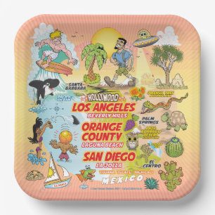 Assiettes En Carton Plaques papier SoCal Ultimate