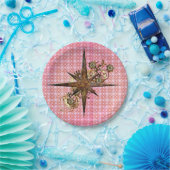 Assiettes En Carton Plaques papier Star Compass Steampunk (Fête)