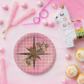 Assiettes En Carton Plaques papier Star Compass Steampunk (Fête)