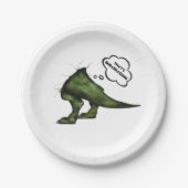 Assiettes En Carton Plaques papier T-Rex Dinosaur (Devant)