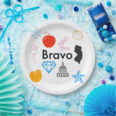 Assiettes En Carton Plaques Papier Toutes Étoiles Vraiment Filles (Fête)