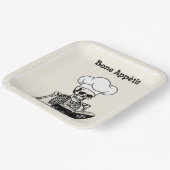 Assiettes En Carton Plaques personnalisées, Bone Appétit Skeleton Chef (Angulaire)