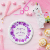 Assiettes En Carton Plaques personnalisées de couronnes d'aquarelle vi (Fête)