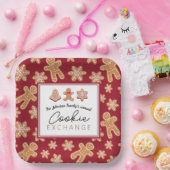 Assiettes En Carton Plaques personnalisées Échange de cookies de Noël (Fête)