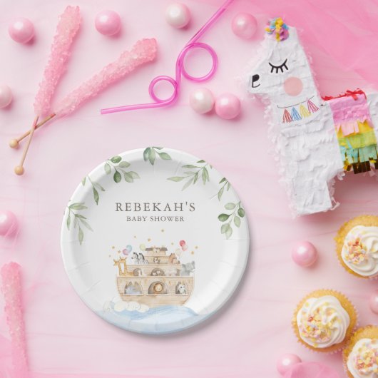 Assiettes En Carton Plaques personnalisées Noah's Ark Party (Fête)