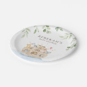 Assiettes En Carton Plaques personnalisées Noah's Ark Party (Angle)