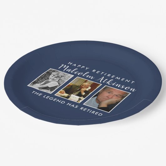 Assiettes En Carton Plaques photo de la partie retraite (Angle)