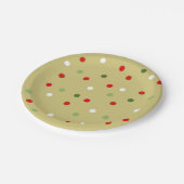 Assiettes En Carton Plaques pois (Angle)