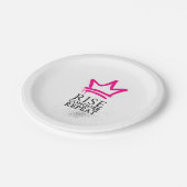 Assiettes En Carton Plaques Queen Party - Lever, Conquérir, Répéter (Angle)