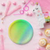 Assiettes En Carton Plaques Rainbow Neon Party (Fête)