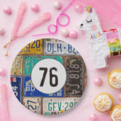 Assiettes En Carton Plaques rouillées 76e anniversaire (Fête)