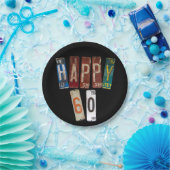 Assiettes En Carton plaques rouillées pour 60e anniversaire (Fête)