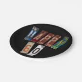 Assiettes En Carton plaques rouillées pour 60e anniversaire (Angle)