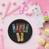 Assiettes En Carton plaques rouillées pour 65e anniversaire (Fête)