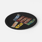 Assiettes En Carton plaques rouillées pour 65e anniversaire (Angle)