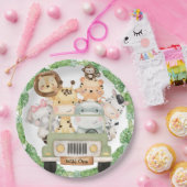 Assiettes En Carton Plaques Safari Wild One (Fête)