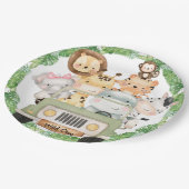 Assiettes En Carton Plaques Safari Wild One (Angle)