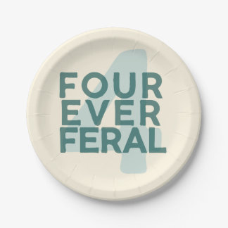 Assiettes En Carton Plaques sauvages 4ever