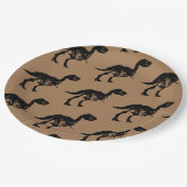 Assiettes En Carton Plaques spéciales unique dinosaure squelette de fê (Angle)