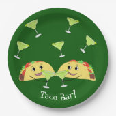 Assiettes En Carton Plaques Taco Taco Taco (Devant)