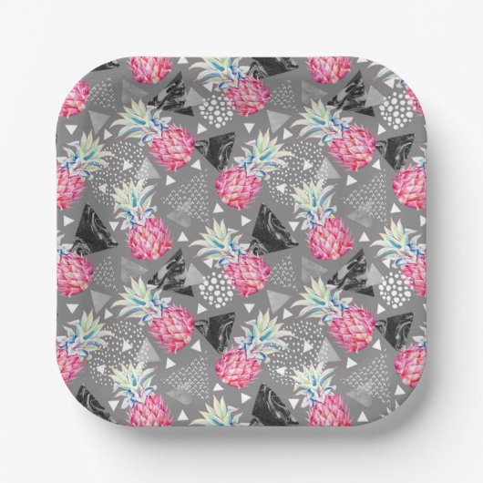 Assiettes En Carton Plaques texturées à géométrie variable (Recto)