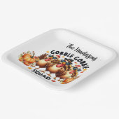 Assiettes En Carton Plaques Thanksgiving personnalisées 9" (Angulaire)