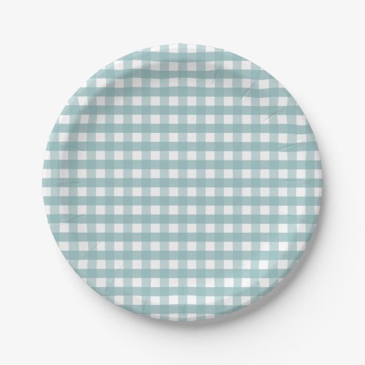 Assiettes En Carton Plaques turquoises en papier pique-nique (Devant)