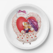 Assiettes En Carton Plaques vintages Valentine (Devant)