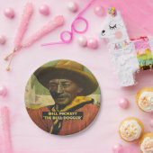 Assiettes En Carton Plaques Western Black Cowboy Party (Fête)