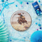 Assiettes En Carton Plaques Western Cowboy Bronc Rider (Fête)