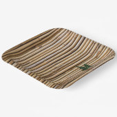 Assiettes En Carton Plaques Zen Bambou (Angulaire)