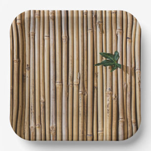 Assiettes En Carton Plaques Zen Bambou