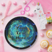 Assiettes En Carton Plasma électrique (Fête)