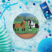 Assiettes En Carton Plat d'anniversaire de cheval (Fête)
