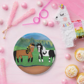 Assiettes En Carton Plat d'anniversaire de cheval (Fête)