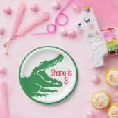 Assiettes En Carton Plat de coutume d'alligator (Fête)