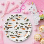 Assiettes En Carton Plat de dinosaure, fête d'anniversaire (Fête)