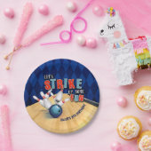 Assiettes En Carton Plat de fête d'anniversaire de bowling - garçon (Fête)